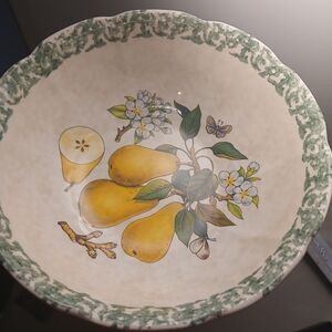 Floral and Fruit Decorative Bowl